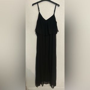 Black spaghetti strap dress